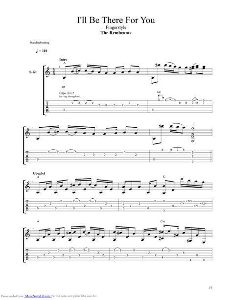Artist: The Rembrandts Ill Be There for You Guitar Tabs and Chords.